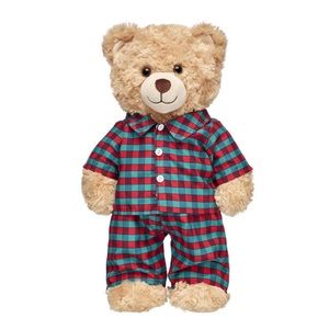Build-A-Bear Green and Red Plaid Pajamas for teddy bear